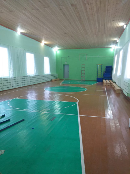 Спортивный зал школы.